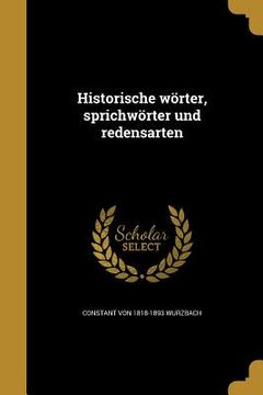 portada Historische wörter, sprichwörter und redensarten (in German)