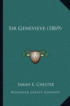 portada sir genevieve (1869) (en Inglés)