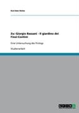 portada Zu: Giorgio Bassani - Il giardino dei Finzi-Contini