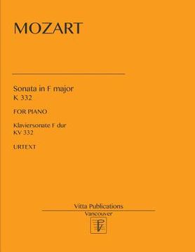 portada Sonata in F major: K 332. Urtext 