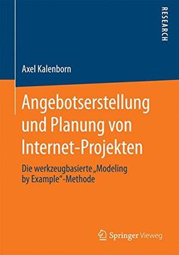 portada Angebotserstellung und Planung von Internet-Projekten: Die werkzeugbasierte "Modeling by Example"-Methode