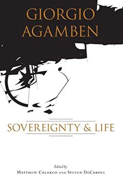 portada Giorgio Agamben: Sovereignty and Life 