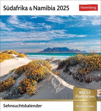 portada Südafrika & Namibia Sehnsuchtskalender 2025 - Wochenkalender mit 53 Postkarten