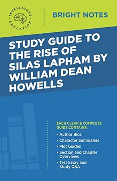 portada Study Guide to the Rise of Silas Lapham by William Dean Howells (Bright Notes) (en Inglés)