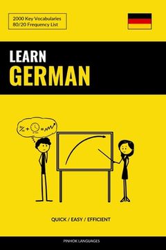 portada Learn German - Quick / Efficient / Simple: 2000 Key Vocabularies (en Inglés)