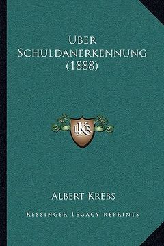 portada Uber Schuldanerkennung (1888) (in German)