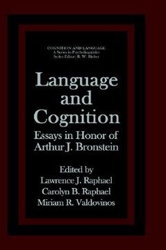 portada language and cognition: essays in honor of arthur j. bronstein (environment, development, and public policy) (en Inglés)