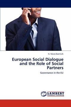 portada european social dialogue and the role of social partners (en Inglés)