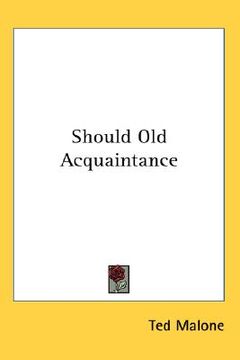 portada should old acquaintance (in English)