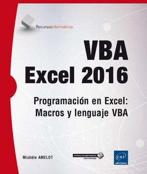 portada Vba Excel 2016 Programación en Excel: Macros y Lenguaje vba (in Spanish)