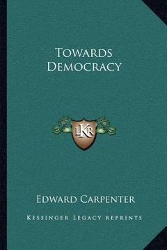 portada towards democracy (en Inglés)