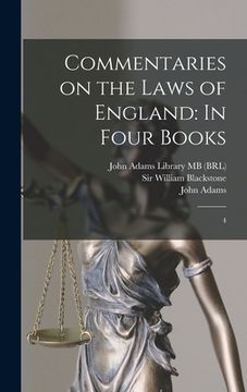 portada Commentaries on the Laws of England: In Four Books: 4