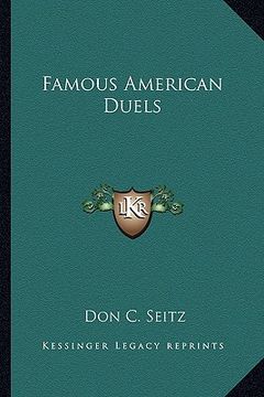 portada famous american duels (in English)