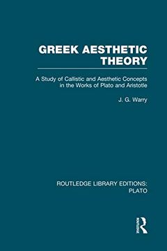 portada Greek Aesthetic Theory (Rle: Plato) (en Inglés)