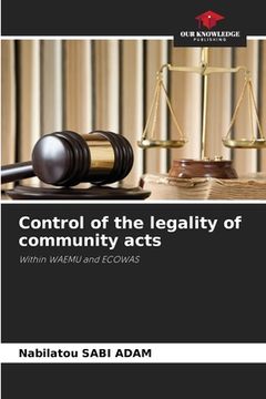 portada Control of the legality of community acts (en Inglés)