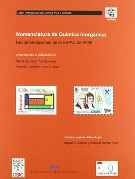 portada Nomenclatura de Química Inorgánica. Recomendaciones de la Iupac de 2005 (in Spanish)