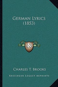 portada german lyrics (1853) (in English)