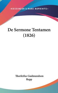 portada De Sermone Tentamen (1826) (in Latin)