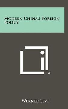 portada modern china's foreign policy (in English)