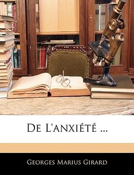 portada De L'anxiété ... (in French)