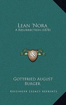 portada lean 'nora: a resurrection (1878) (in English)