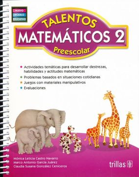 portada Talentos Matematicos 2. Preescolar / 5 ed.