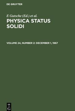 portada Physica Status Solidi, Volume 24, Number 2, December 1, 1967 (en Inglés)