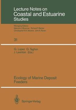 portada ecology of marine deposit feeders (en Inglés)