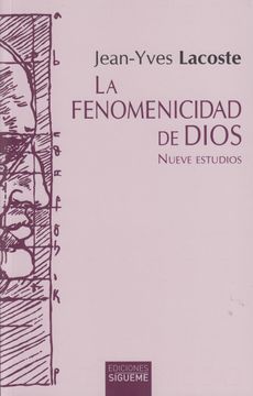 portada La Fenomenicidad de Dios (in Spanish)