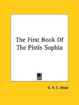 portada the first book of the pistis sophia (en Inglés)