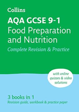 portada Aqa GCSE 9-1 Food Preparation & Nutrition Complete Revision & Practice: Ideal for Home Learning, 2023 and 2024 Exams (en Inglés)