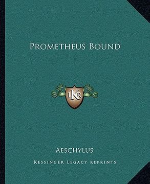 portada prometheus bound (en Inglés)
