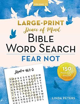 portada Peace of Mind Bible Word Search: Fear not (en Inglés)