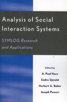 portada analysis of social interaction systems: symlog research and applications