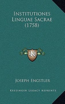portada Institutiones Linguae Sacrae (1758) (en Latin)