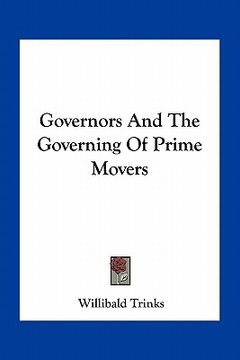 portada governors and the governing of prime movers (en Inglés)