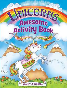 portada Unicorns Awesome Activity Book (Dover Children's Activity Books) (en Inglés)