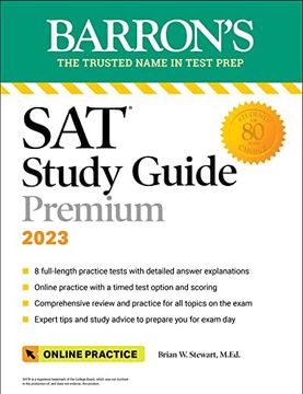 portada Sat Study Guide Premium, 2023: 8 Practice Tests + Comprehensive Review + Online Practice (Barron'S Test Prep)