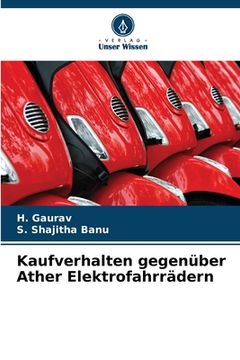 portada Kaufverhalten gegenüber Ather Elektrofahrrädern (en Alemán)