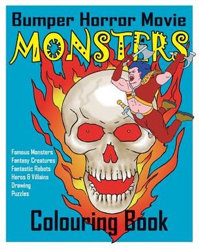 portada BUMPER Horror Movie Monsters Colouring Book