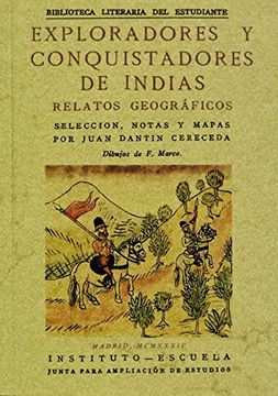 portada Exploradores y Conquistadores de Indias: Relatos Geograficos (in Spanish)