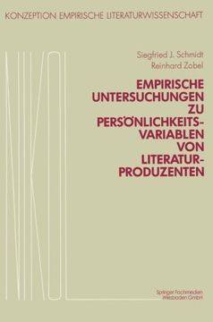 portada Empirische Untersuchungen zu Persönlichkeitsvariablen von Literaturproduzenten (Konzeption Empirische Literaturwissenschaft) (German Edition)