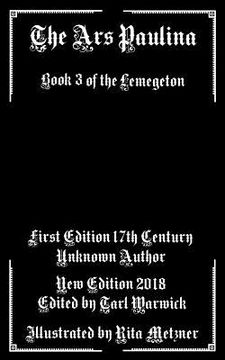 portada The Ars Paulina: Book 3 Of the Lemegeton (in English)