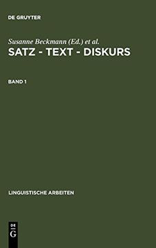 portada Satz Text Diskurs. Band 1 (in German)