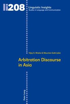 portada Arbitration Discourse in Asia (en Inglés)