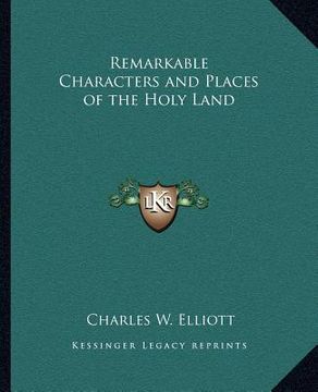 portada remarkable characters and places of the holy land (en Inglés)