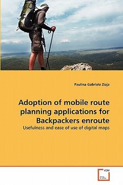 portada adoption of mobile route planning applications for backpackers enroute (en Inglés)