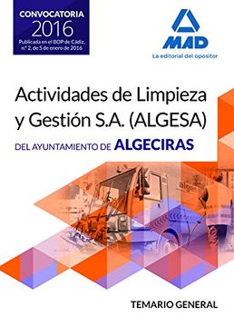 portada Temario general para las oposiciones de la empresa pública Actividades de limpieza y Gestión S.A (ALGESA). Ayuntamiento de Algeciras