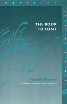 portada The Book to Come (Meridian: Crossing Aesthetics) (en Inglés)