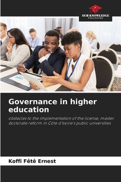 portada Governance in higher education (en Inglés)